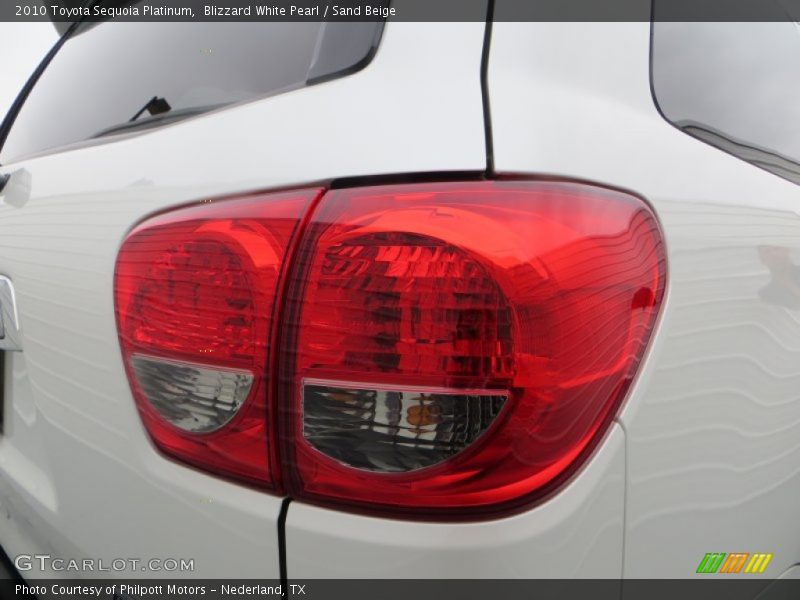 Blizzard White Pearl / Sand Beige 2010 Toyota Sequoia Platinum