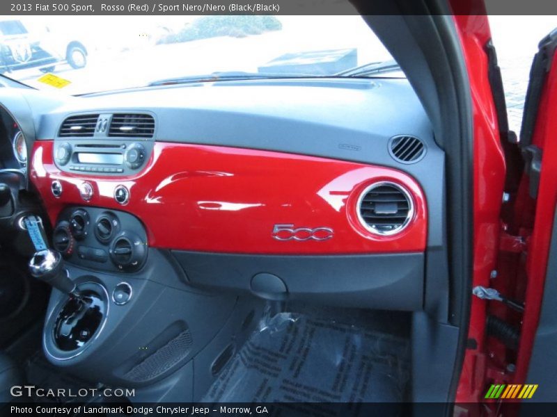 Rosso (Red) / Sport Nero/Nero (Black/Black) 2013 Fiat 500 Sport