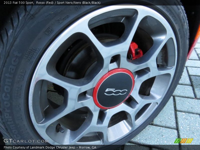 Rosso (Red) / Sport Nero/Nero (Black/Black) 2013 Fiat 500 Sport