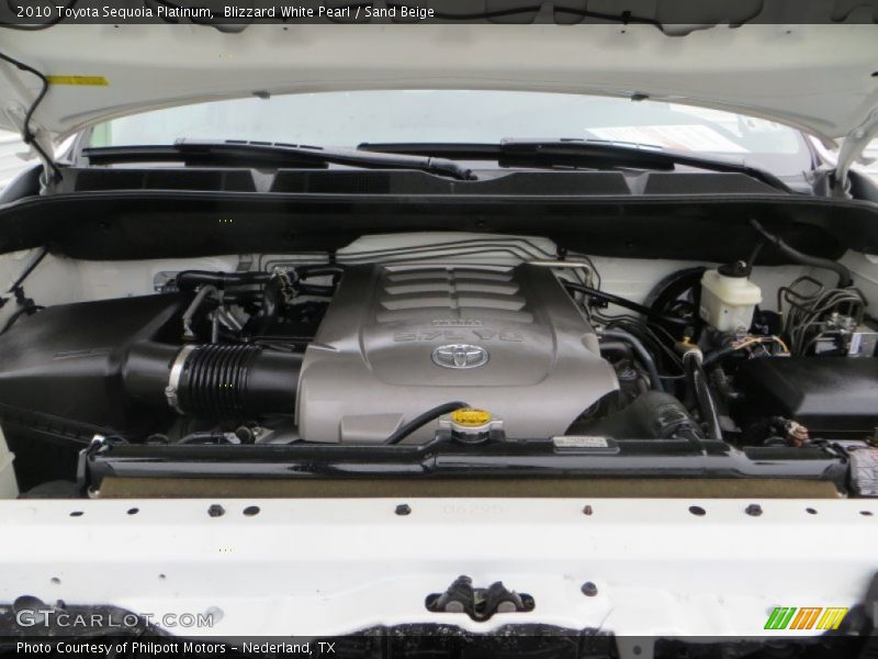 Blizzard White Pearl / Sand Beige 2010 Toyota Sequoia Platinum