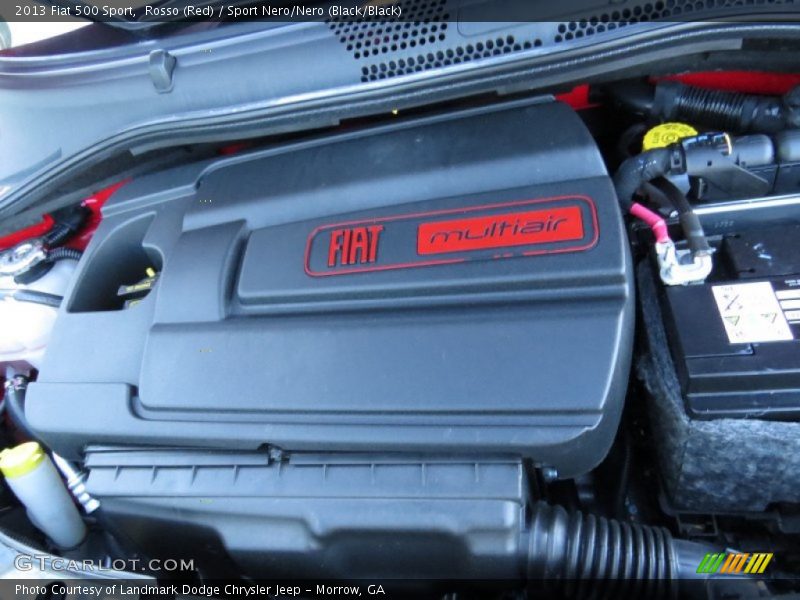 Rosso (Red) / Sport Nero/Nero (Black/Black) 2013 Fiat 500 Sport