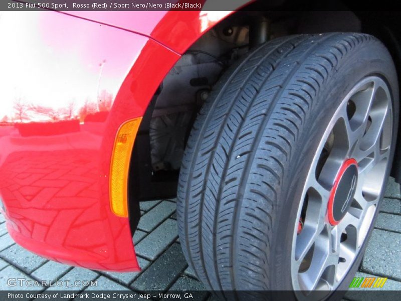 Rosso (Red) / Sport Nero/Nero (Black/Black) 2013 Fiat 500 Sport