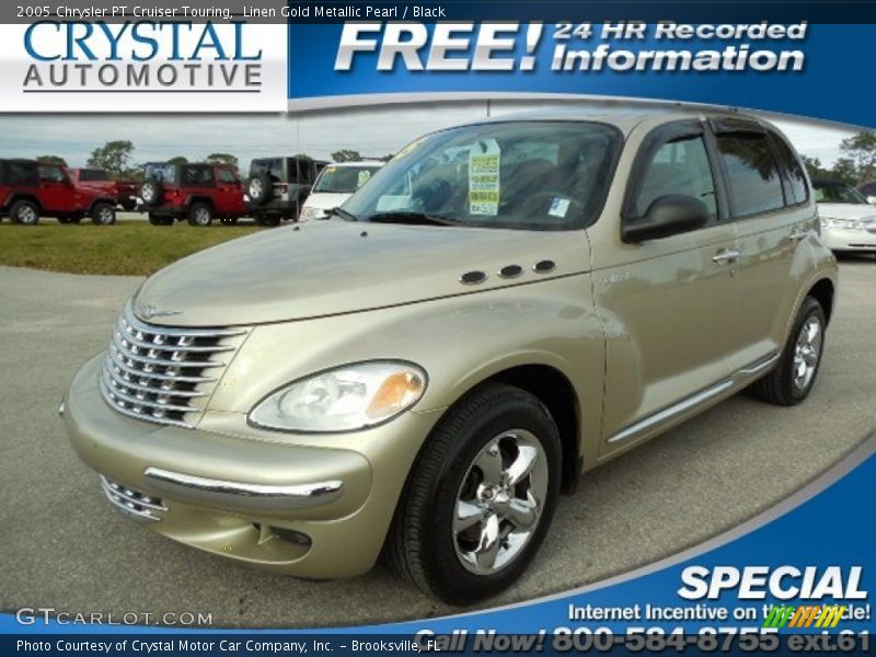 Linen Gold Metallic Pearl / Black 2005 Chrysler PT Cruiser Touring