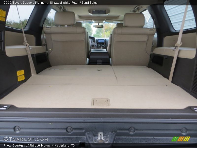Blizzard White Pearl / Sand Beige 2010 Toyota Sequoia Platinum