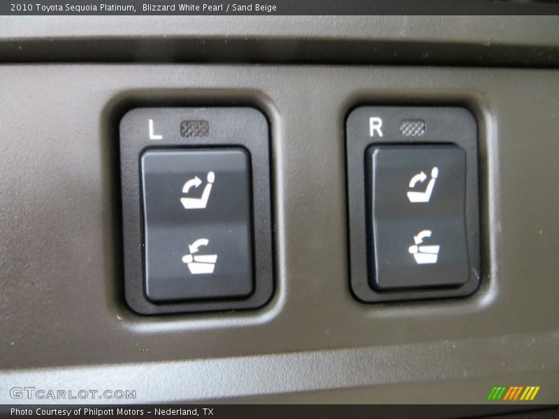 Blizzard White Pearl / Sand Beige 2010 Toyota Sequoia Platinum