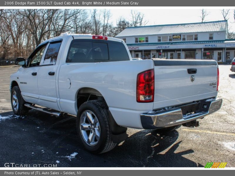 Bright White / Medium Slate Gray 2006 Dodge Ram 1500 SLT Quad Cab 4x4