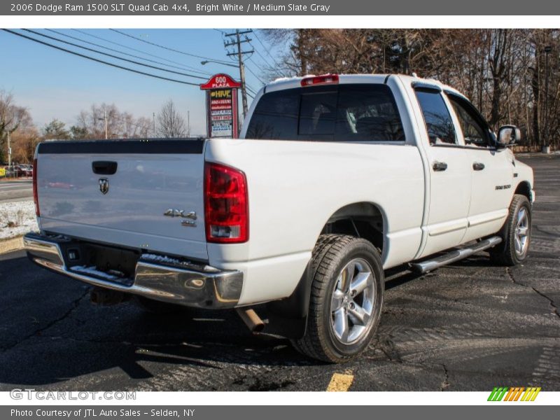 Bright White / Medium Slate Gray 2006 Dodge Ram 1500 SLT Quad Cab 4x4