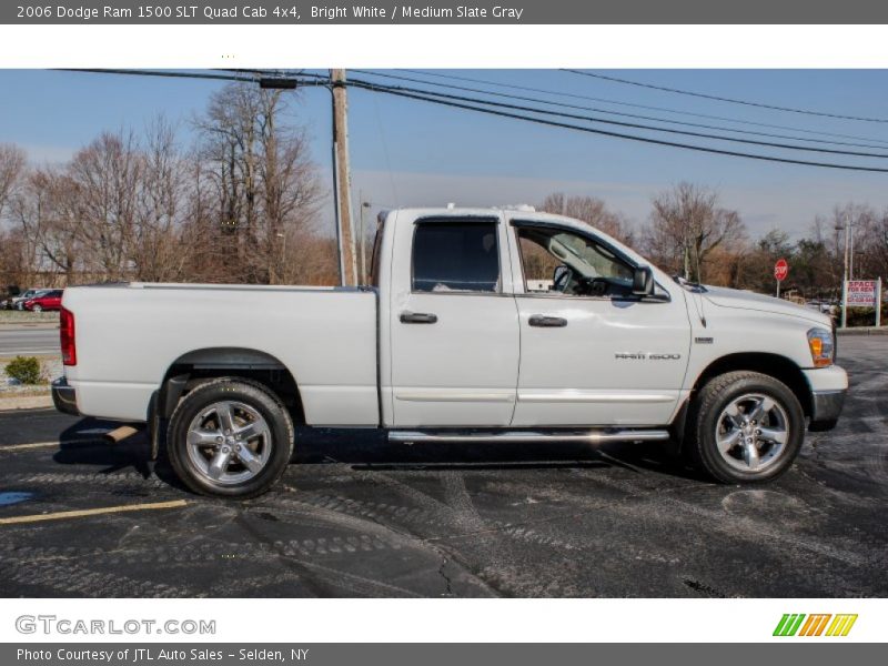 Bright White / Medium Slate Gray 2006 Dodge Ram 1500 SLT Quad Cab 4x4