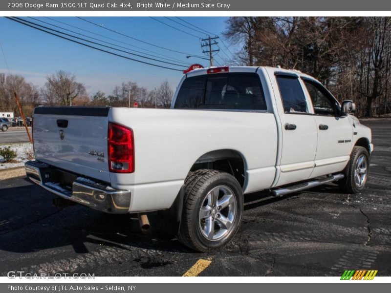 Bright White / Medium Slate Gray 2006 Dodge Ram 1500 SLT Quad Cab 4x4