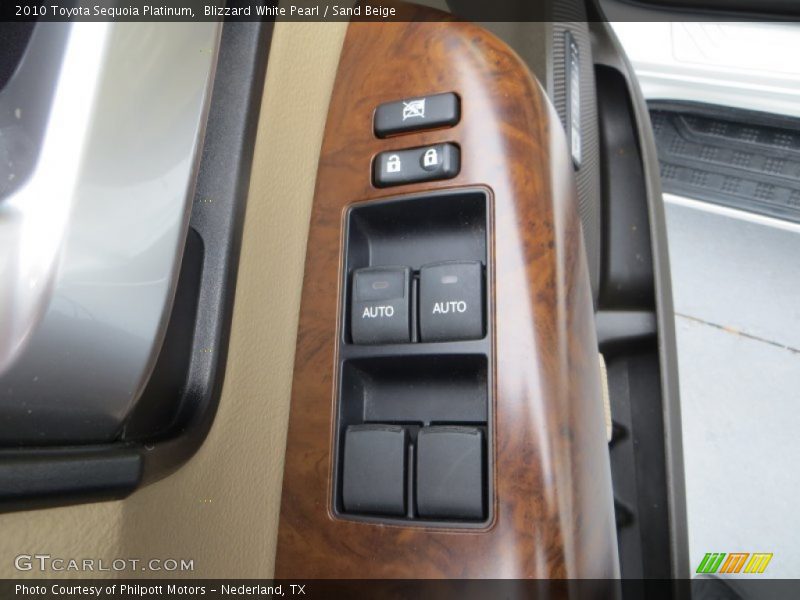 Blizzard White Pearl / Sand Beige 2010 Toyota Sequoia Platinum
