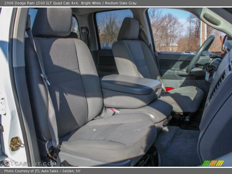 Bright White / Medium Slate Gray 2006 Dodge Ram 1500 SLT Quad Cab 4x4