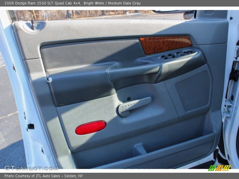 Bright White / Medium Slate Gray 2006 Dodge Ram 1500 SLT Quad Cab 4x4