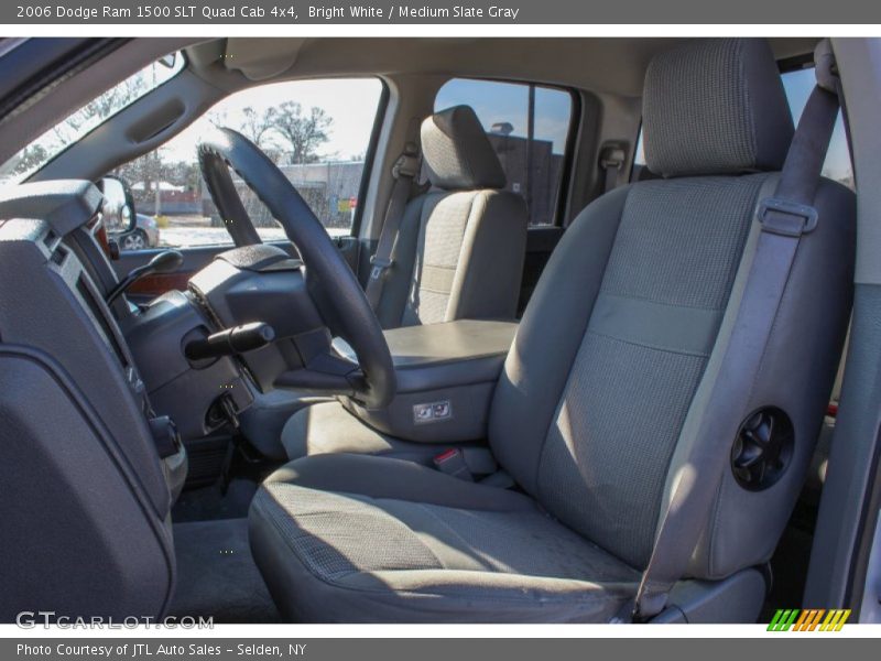 Bright White / Medium Slate Gray 2006 Dodge Ram 1500 SLT Quad Cab 4x4