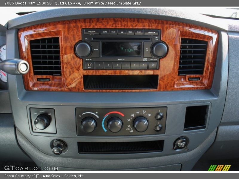 Bright White / Medium Slate Gray 2006 Dodge Ram 1500 SLT Quad Cab 4x4