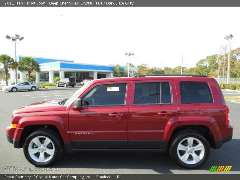 Deep Cherry Red Crystal Pearl / Dark Slate Gray 2011 Jeep Patriot Sport