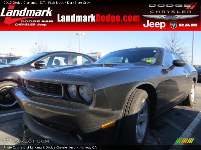 Pitch Black / Dark Slate Gray 2012 Dodge Challenger SXT