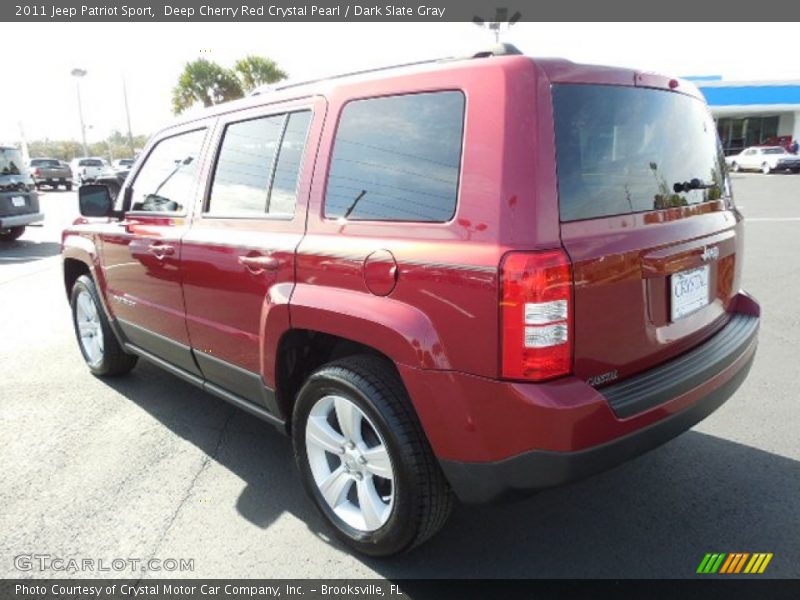 Deep Cherry Red Crystal Pearl / Dark Slate Gray 2011 Jeep Patriot Sport