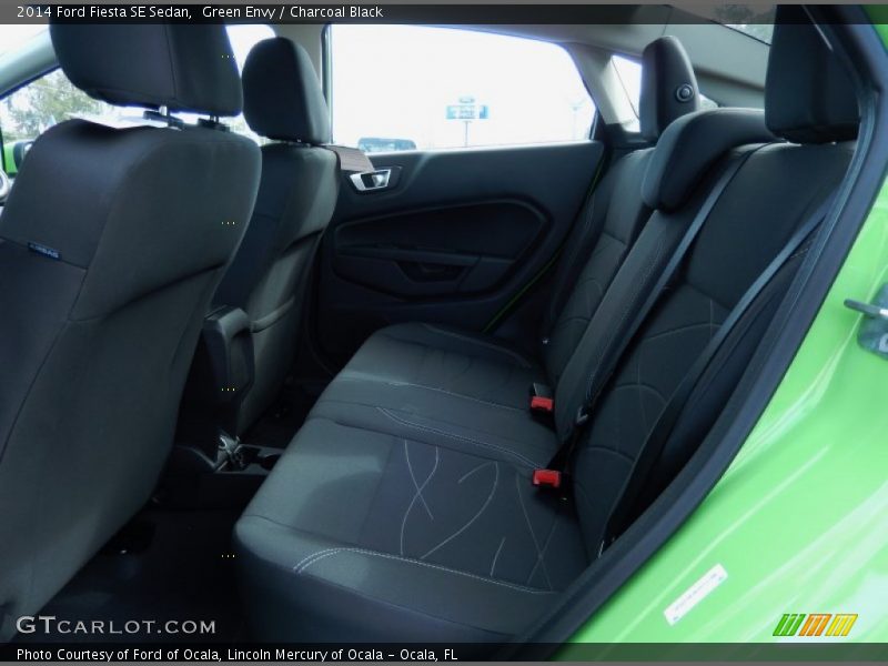 Green Envy / Charcoal Black 2014 Ford Fiesta SE Sedan