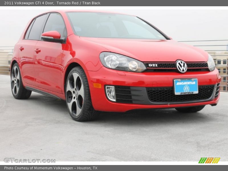 Tornado Red / Titan Black 2011 Volkswagen GTI 4 Door