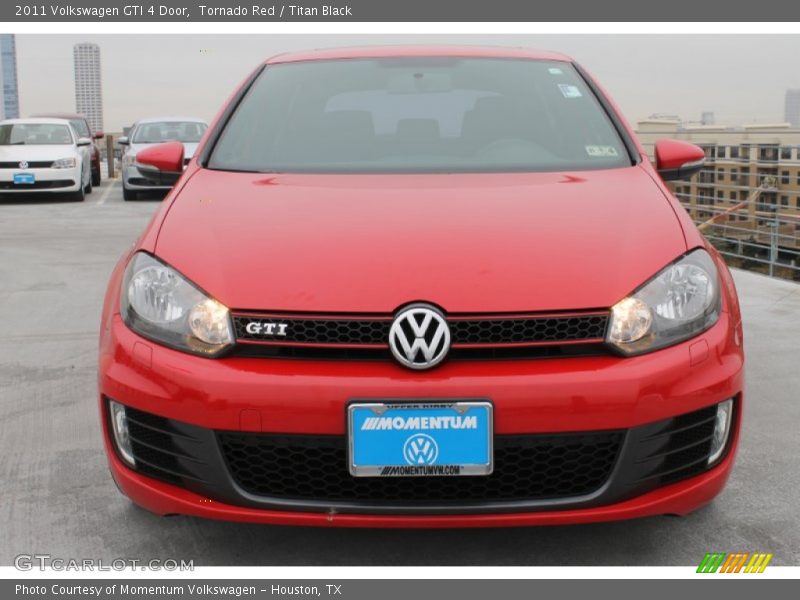 Tornado Red / Titan Black 2011 Volkswagen GTI 4 Door