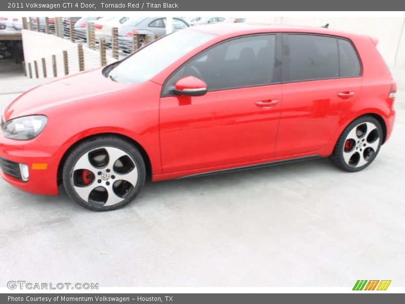 Tornado Red / Titan Black 2011 Volkswagen GTI 4 Door