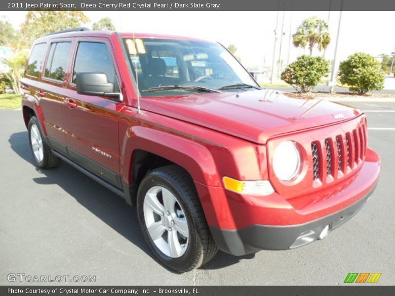 Deep Cherry Red Crystal Pearl / Dark Slate Gray 2011 Jeep Patriot Sport