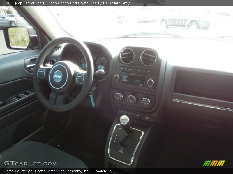 Deep Cherry Red Crystal Pearl / Dark Slate Gray 2011 Jeep Patriot Sport