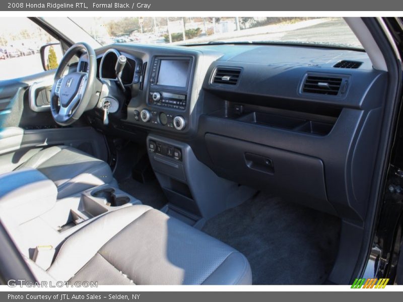 Formal Black / Gray 2008 Honda Ridgeline RTL