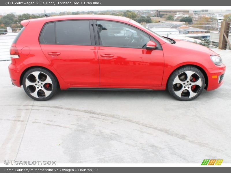 Tornado Red / Titan Black 2011 Volkswagen GTI 4 Door