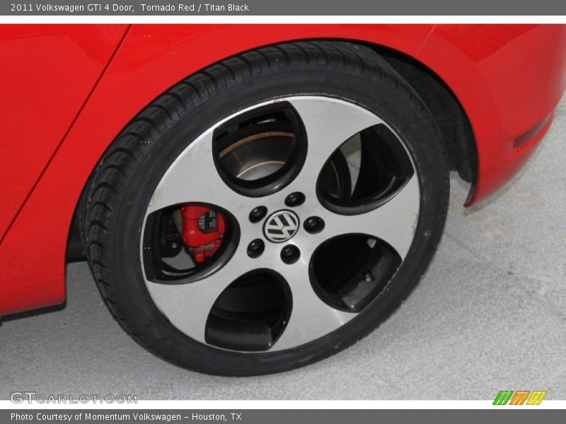 Tornado Red / Titan Black 2011 Volkswagen GTI 4 Door