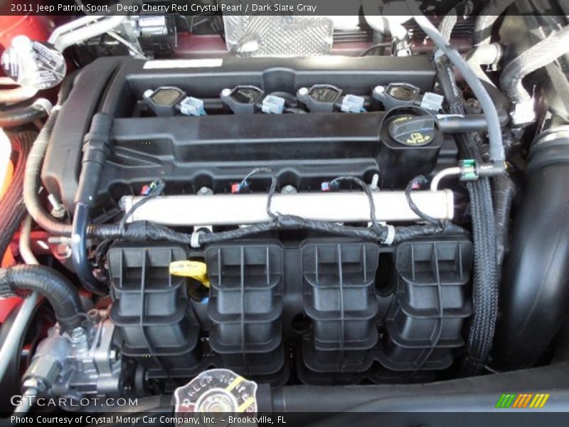 Deep Cherry Red Crystal Pearl / Dark Slate Gray 2011 Jeep Patriot Sport