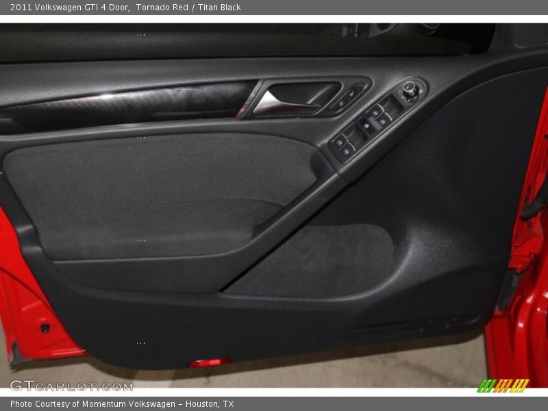 Tornado Red / Titan Black 2011 Volkswagen GTI 4 Door