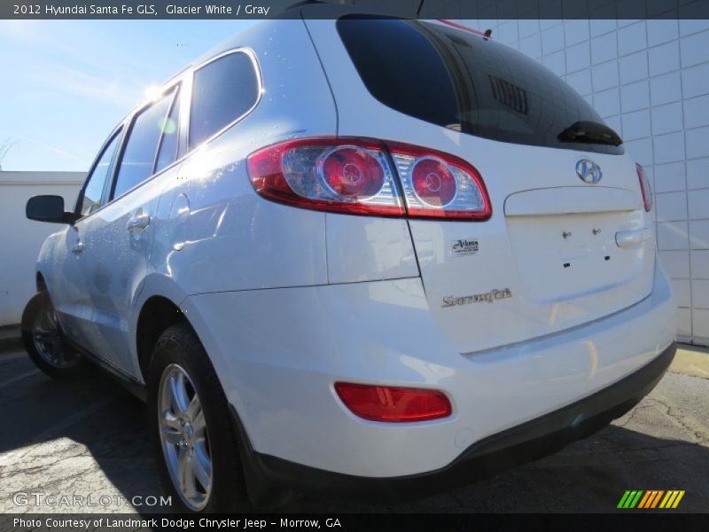 Glacier White / Gray 2012 Hyundai Santa Fe GLS