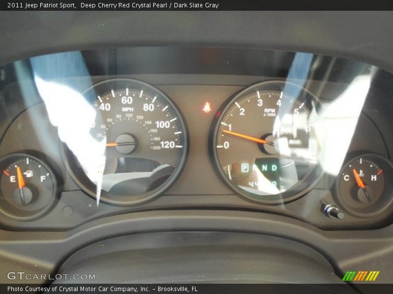 Deep Cherry Red Crystal Pearl / Dark Slate Gray 2011 Jeep Patriot Sport