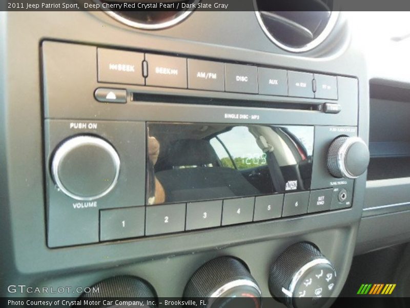 Deep Cherry Red Crystal Pearl / Dark Slate Gray 2011 Jeep Patriot Sport