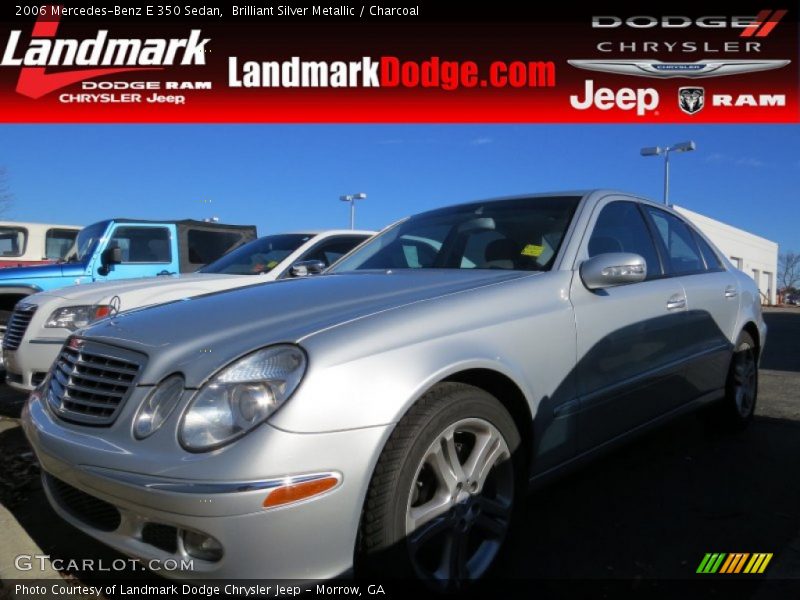 Brilliant Silver Metallic / Charcoal 2006 Mercedes-Benz E 350 Sedan