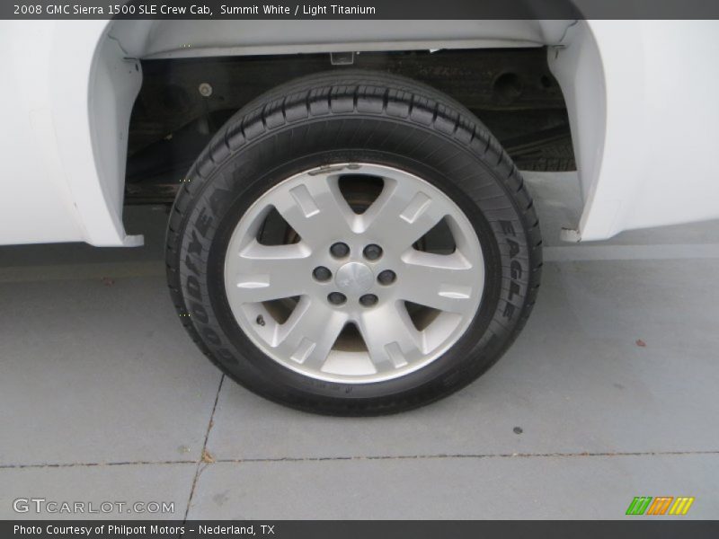 Summit White / Light Titanium 2008 GMC Sierra 1500 SLE Crew Cab