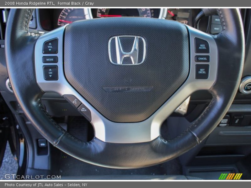 Formal Black / Gray 2008 Honda Ridgeline RTL