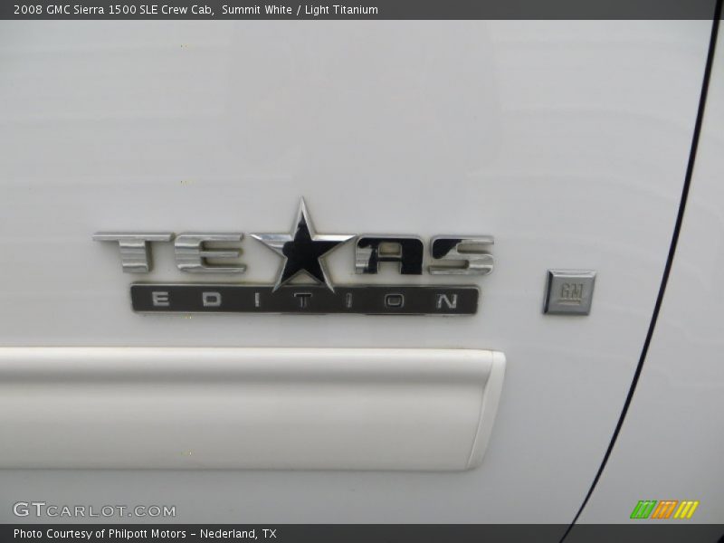 Summit White / Light Titanium 2008 GMC Sierra 1500 SLE Crew Cab