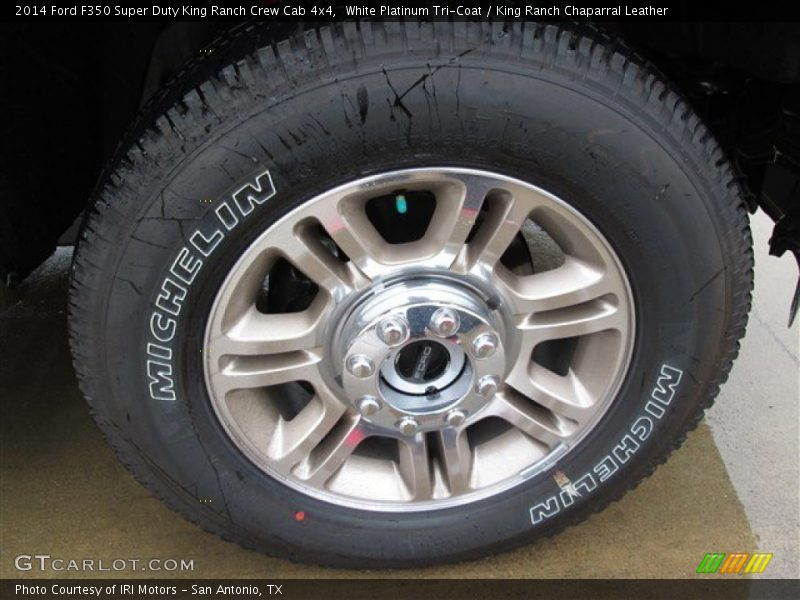 White Platinum Tri-Coat / King Ranch Chaparral Leather 2014 Ford F350 Super Duty King Ranch Crew Cab 4x4