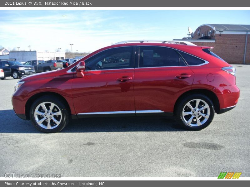 Matador Red Mica / Black 2011 Lexus RX 350