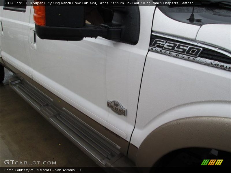 White Platinum Tri-Coat / King Ranch Chaparral Leather 2014 Ford F350 Super Duty King Ranch Crew Cab 4x4