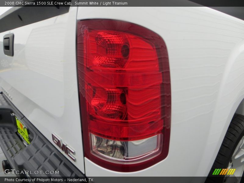 Summit White / Light Titanium 2008 GMC Sierra 1500 SLE Crew Cab