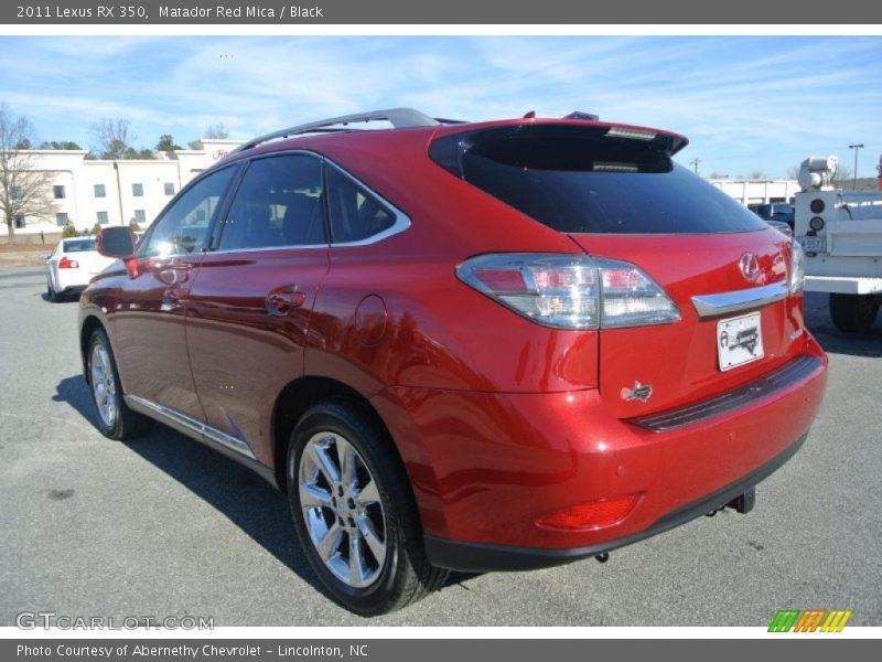 Matador Red Mica / Black 2011 Lexus RX 350