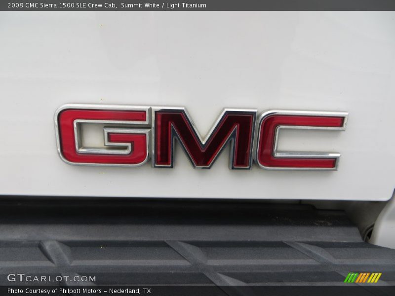 Summit White / Light Titanium 2008 GMC Sierra 1500 SLE Crew Cab