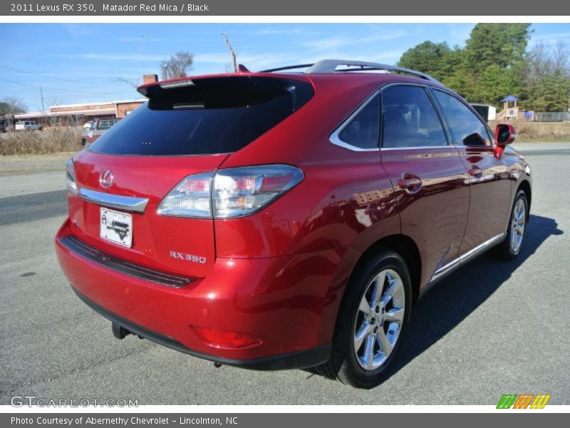 Matador Red Mica / Black 2011 Lexus RX 350