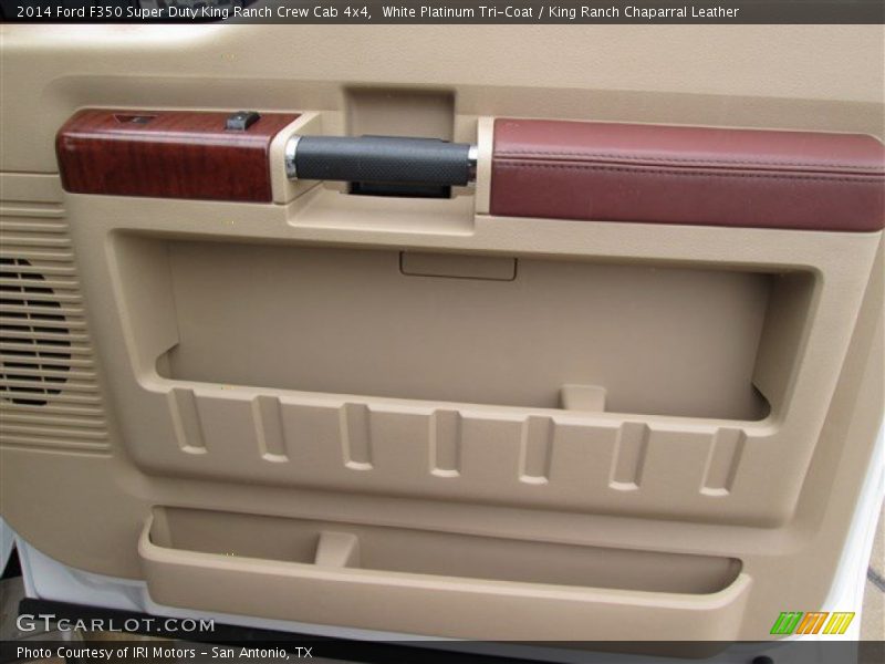White Platinum Tri-Coat / King Ranch Chaparral Leather 2014 Ford F350 Super Duty King Ranch Crew Cab 4x4