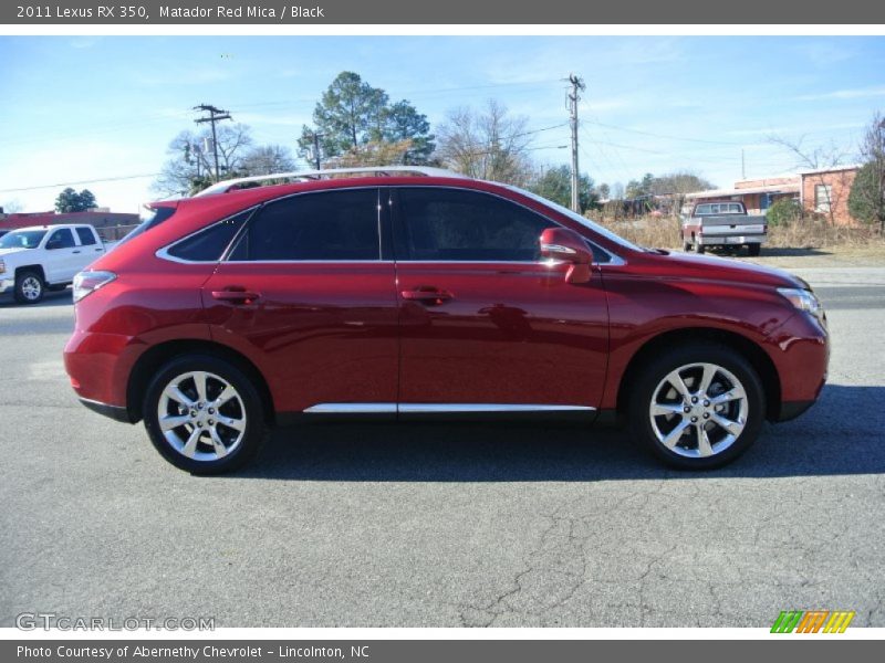 Matador Red Mica / Black 2011 Lexus RX 350