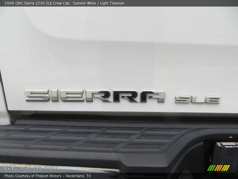 Summit White / Light Titanium 2008 GMC Sierra 1500 SLE Crew Cab