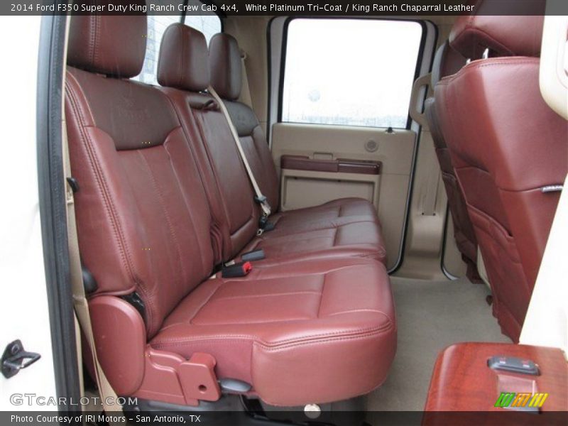 White Platinum Tri-Coat / King Ranch Chaparral Leather 2014 Ford F350 Super Duty King Ranch Crew Cab 4x4